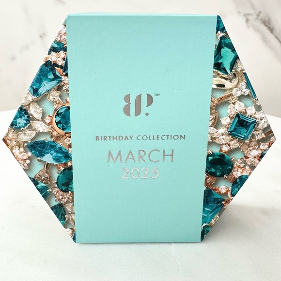 Bomb Party March Early Morning Sparkle Aquamarine Earrings ER23602 NWT - Picture 2 of 4